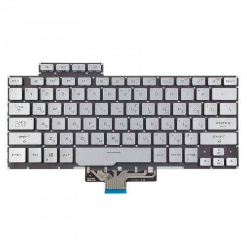 Клавиатура для ноутбука Asus ROG Zephyrus GA401I GA401Q PX401IV series, UA, Silver, Backlit