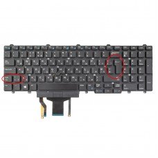 Клавіатура для Dell Latitude E5550 E5570 E5580 E5590 Precision 3510 3520 3530, UK-UA (Backlit, Pointstick)