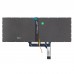 Клавиатура для ноутбука MSI PS42 Modern 8RC 8RA 8MO 8RB, MS-14B1 MS-14B2, UA, (Silver, 6pin Backlit, Original)