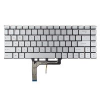 Клавиатура для MSI PS42 Modern 8RC 8RA 8MO 8RB, MS-14B1 MS-14B2, UA, (Silver, 6pin Backlit, Original)