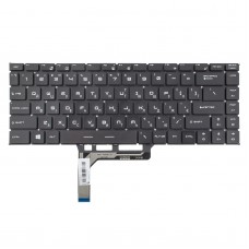 Клавіатура для MSI PS42 Modern 8RC 8RA 8MO 8RB, MS-14B1 MS-14B2, UA, (Black, 6pin Backlit, Original)