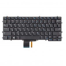 Клавіатура для Dell Latitude 7370 E7370, UA, (Black, Backlit, Original)