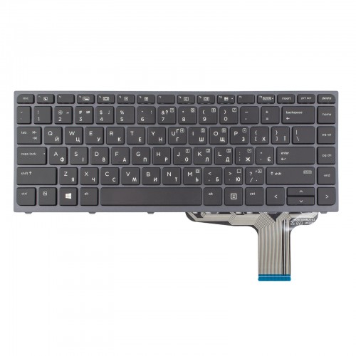 Клавиатура для ноутбука HP Zbook Studio G3 G4, UA, (Black/Grey, Backlit, Original)