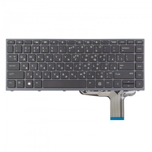 Клавиатура для ноутбука HP Zbook Studio G3 G4, UA, (Black/Grey, Backlit, Original)