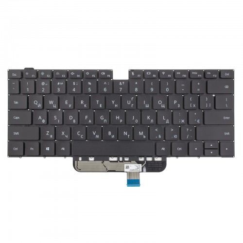 Клавиатура для ноутбука Huawei NbB-WAH9 WAH9P WAE9P WAQ9R NbL-WAQ9R, BOH-WAQ9HNL WAQ9HNR WAE9HN, UA, Black, Backlit