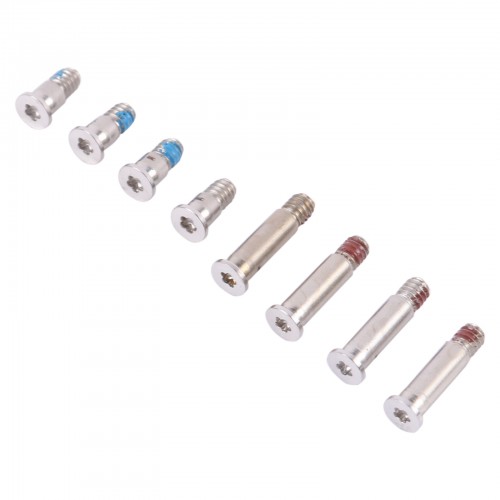 Винтики для нижней крышки MacBook A2442 A2779 A2918 A2992 A2485 A2780 A2991 (комплект 8шт, Silver)