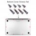 Винтики для нижней крышки MacBook A2442 A2779 A2918 A2992 A2485 A2780 A2991 (комплект 8шт, Grey)