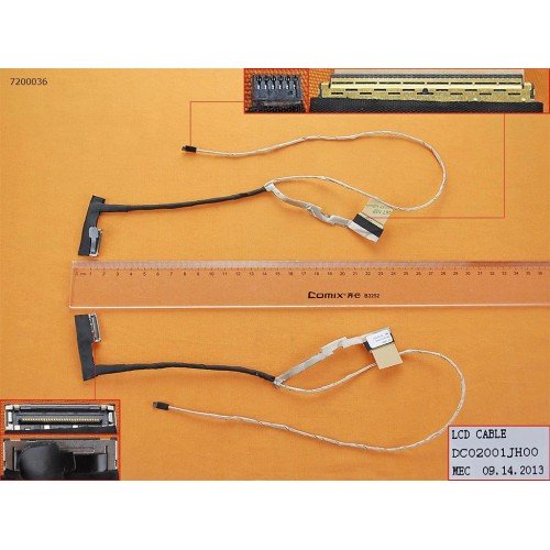 Шлейф матриці для HP Pavilion Envy M6 M6-1000, (DC02001JH00, QCL50, 686898-001, LVDS 40pin, Аналог)