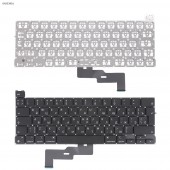 Клавиатура для Macbook Pro 13" M1 A2338 2020 года, RU, Black, (вертикальный Enter)