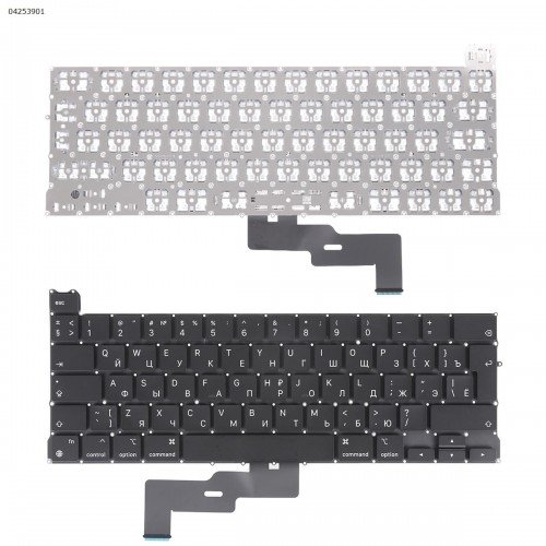 Клавіатура для ноутбука Macbook Pro 13" M1 A2338 2020 року, RU, Black, (вертикальний Enter)