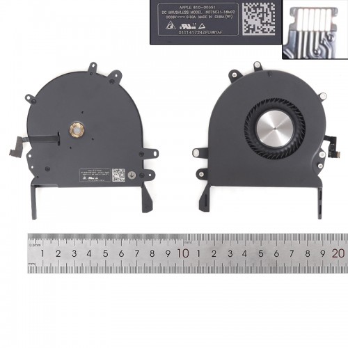 Вентилятор для ноутбука MacBook Pro Retina 16" A2141 2019-2020, (GPU fan, 610-00351, ND75C31-18M02)