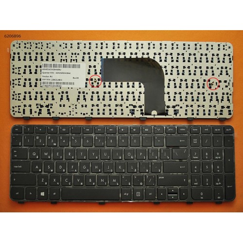 Клавиатура для ноутбука HP Pavilion Dv6-7000 series, RU, черная, с рамкой