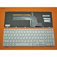 Клавіатура для Dell Inspiron 15-7000 Series 7537, RU, (срібляста, з підсвіткою)