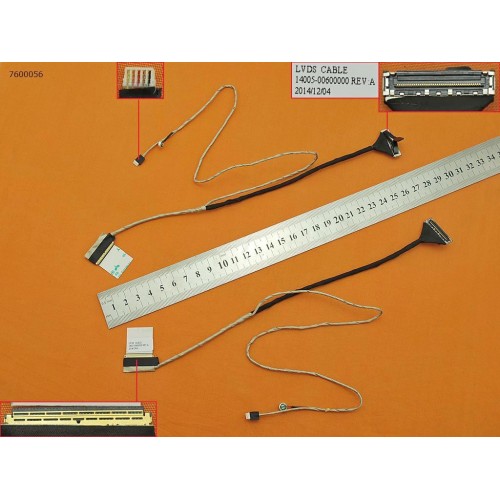 Шлейф матрицы для ноутбука Asus A56C K56C R505C S50C S505C U58C X56C series, (14005-00600000, 14005-00600100, Аналог)