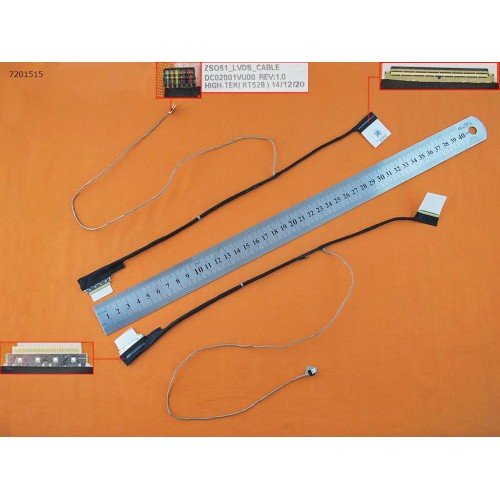 Шлейф матриці для HP Pavilion 15-G 15-R 15-H, HP 250 255 256 G3, (DC02001VU00, ZSO51, 40pin LVDS, Аналог)